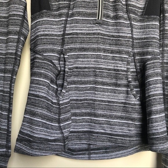 Lululemon Athletica Striped Pacesetter Pullover Jacket Size 6 - Picture 6 of 16